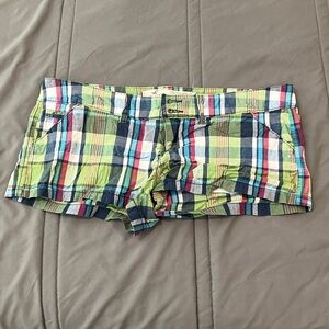 Hollister Multicolor Plaid Women's Cargo Shorts